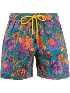 Etro плавки-шорты с кулиской и узором пейсли