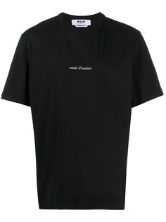 MSGM футболка оверсайз с принтом