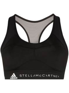 adidas X Stella McCartney спортивный бюстгальтер с логотипом из коллаборации с Stella McCartney