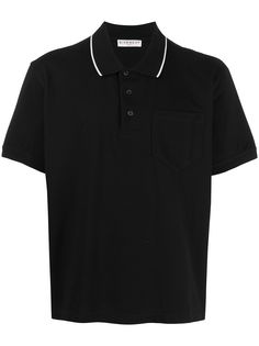 Givenchy рубашка-поло с контрастным воротником