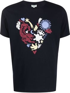 Kenzo футболка с принтом
