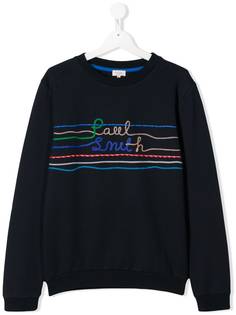 Paul Smith Junior футболка из джерси с вышивкой