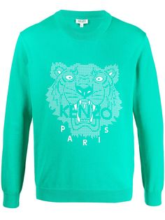 Kenzo джемпер с принтом Tiger