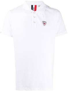 Rossignol logo tab cotton polo shirt