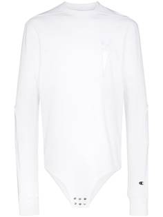 RICK OWENS CHAMPION x Champion logo-embroidered cotton-blend sweatshirt
