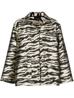 Cynthia Rowley Hensley zebra utility jacket