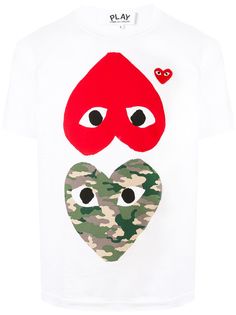 Comme Des Garçons Play футболка с принтом