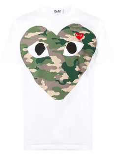 Comme Des Garçons Play футболка с принтом