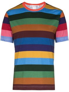 Comme Des Garçons Shirt striped cotton T-shirt