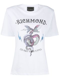 John Richmond футболка свободного кроя с логотипом