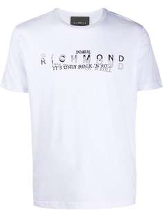 John Richmond футболка с декорированным логотипом