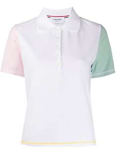Thom Browne рубашка-поло с контрастными рукавами