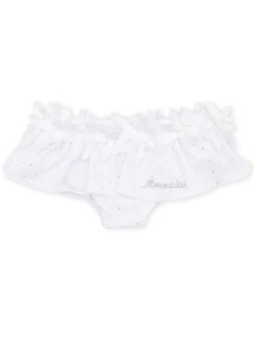 Monnalisa polka-dot branded briefs