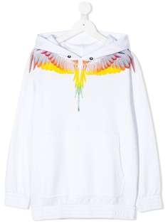 Marcelo Burlon County Of Milan Kids feathered wing collar hoodie