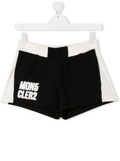 Moncler Kids TEEN two-tone branded shorts