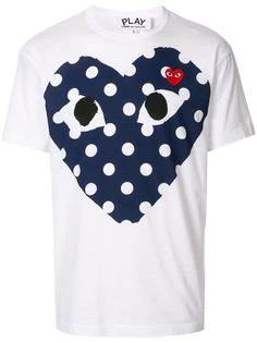 Comme Des Garçons Play футболка с принтом