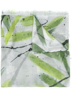 Faliero Sarti leafs print scarf