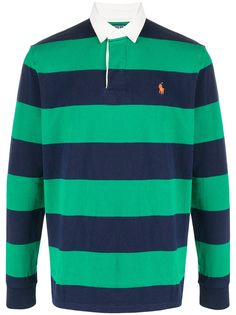 Polo Ralph Lauren logo striped polo shirt
