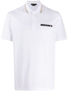 Versace Greek motif and Medusa Head polo shirt