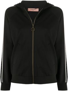 Twin-Set sequin stripe hoodie