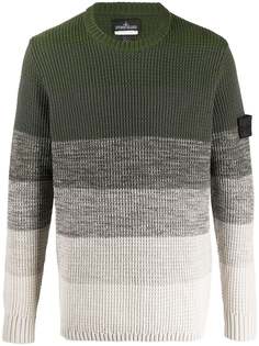 Stone Island Shadow Project knitted colour blocked jumper