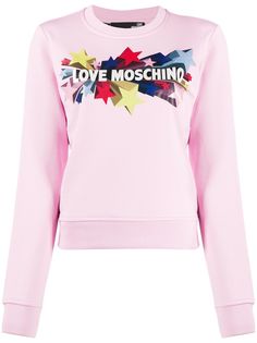 Love Moschino толстовка с логотипом