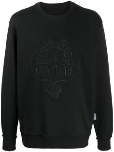Versace Jeans Couture embroidered logo sweatshirt