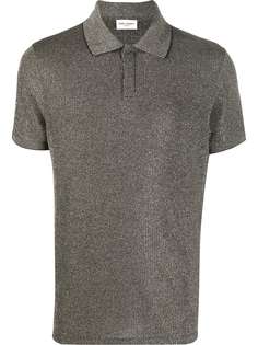 Saint Laurent metallic polo shirt