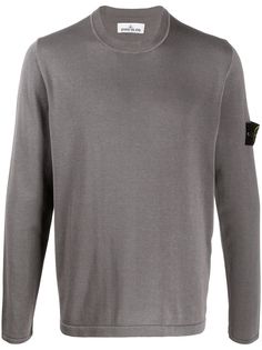 Stone Island compass badge logo pullover