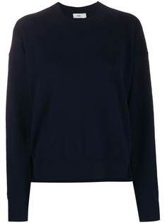 Closed loose-fit crew neck jumper