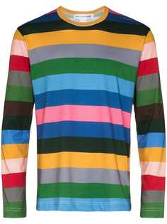 Comme Des Garçons Shirt block stripes long-sleeved T-shirt