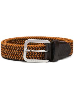 Moreschi contrast braided belt