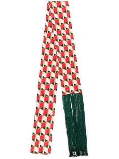 Gucci шарф с геометрическим принтом