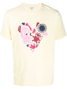 Kenzo heart-print crew neck T-shirt
