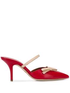Malone Souliers Jenna 70mm bow-appliqué mules