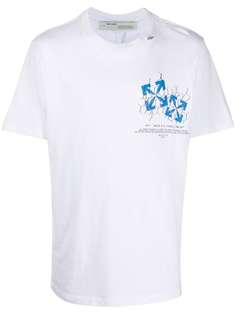 Off-White FENCE ARROW S/S SLIM TEE WHITE BLUE