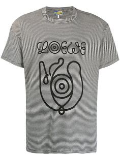 Loewe striped logo print T-shirt
