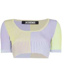 Jacquemus La Maille Yauco ribbed cropped top