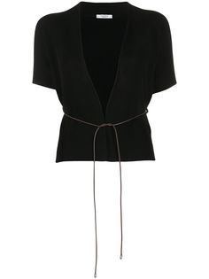 Peserico thin cord belt cardigan