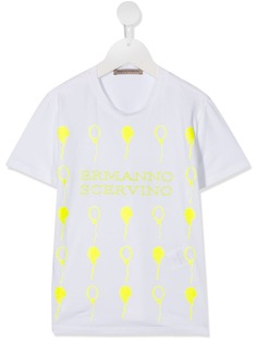 Ermanno Scervino Junior neon print T-shirt
