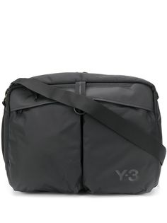 Y-3 logo printed laptop bag
