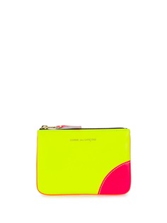 Comme Des Garçons Wallet zipped colour blocked purse