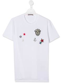 Ermanno Scervino Junior TEEN embroidered icon T-shirt