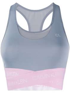 Calvin Klein logo tape sports top