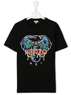 Kenzo Kids футболка с принтом
