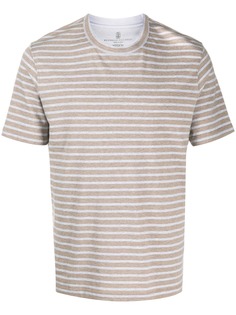 Brunello Cucinelli полосатая футболка