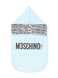 Moschino Kids спальный конверт с логотипом