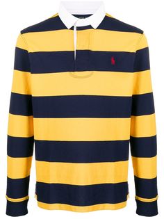 Polo Ralph Lauren полосатая рубашка-поло с вышитым логотипом