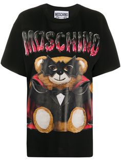 Moschino футболка оверсайз Bat Teddybear