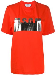 MSGM футболка с логотипом